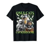 Only Cats Can Scratch Me Funny Gangster Cat Gang Bootleg Camiseta