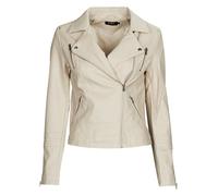 ONLY Faux Leather Jacket ONLGEMMA Faux Leather Jacket Silver Lining 34 Silver Lining 34