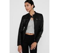 ONLY Chaqueta biker Bandit imitación cuero 100% viscosa Mujer Negro XL