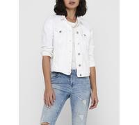Only Cazadora vaquera de mujer con bolsillos. Blanco 36