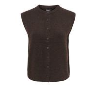 ONLY Chaleco de punto 'ONLSIMONI' marrón oscuro XS EUR