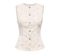ONLY Chaleco 'ONLNAOMI' crema / azul claro / lila M crema / azul claro / lila
