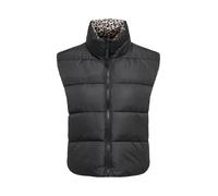 ONLY Chaleco 'ONLNEWTAMMY' beige claro / brocado / marrón oscuro / negro XS EUR