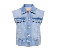 ONLY Chaleco 'ONLONUR' azul denim / blanco perla M azul denim / blanco perla