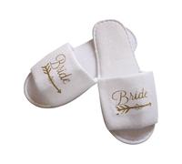 Only - Chanclas de ducha para invitados de recepción, donaciones de dama de honor e incidentes de solterona, sandalias inmunes permanentes, Letras doradas Big a, Toe slippers