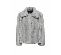 ONLY Chaqueta de Imitación de Piel gris claro | L