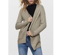 Only Chaqueta de mujer de punto y manga larga. Beige 38 (M)