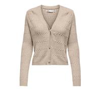 ONLY Onlkatia LS Cable V-Neck Cardi Knt Noos Suéter cárdigan, Mocha Meringue, XS para Mujer