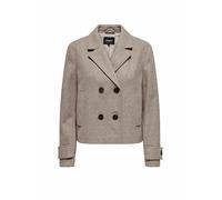 Abrigo corto con cuello tipo solapa, abotonado Mujer Talla XL. Color Beige