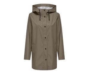 ONLY Chubasquero Onlnewellen CC OTW para mujer, nogal, XS