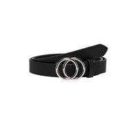 Only Onlrasmi Faux Leather Jeans Belt Noos Cinturón para Mujer, Negro (Black/Shiny Silver Buckle), 80