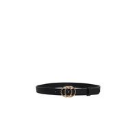 Only Onlrasmi Faux Leather Jeans Belt Noos Cinturón para Mujer, Negro (Black/Shiny Gold Buckle), 85