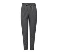 ONLY Classic Trousers ONLPOPTRASH-Elise Mid Waist Regular Fit Classic Trousers Dark Grey Melange XL 32 Dark Grey Melange