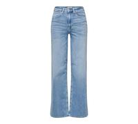 Only Damen Onlmadison Blush HW Wide Dnm Cro371 Noos Light Blue Denim M/34L