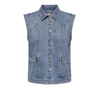 ONLY Denim Vest ONLKENNEDY Denim Vest Medium Blue Denim XS Medium Blue Denim XS