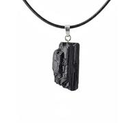 Only faith Colgante de Piedra Cuarzo Blanco Turmanlina Negra En bruto 100% Natural Genuina Sin Pulir Natural Mineral Cristal Curativo Meditación (Turmalina Negra en Bruto)