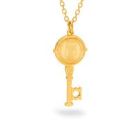 Only faith Collar Llave de San Benito con Medalla de Protección, Acero Inoxidable 316L, Cruz Religiosa, Cadena 70 cm, Plateado y Dorado, Diseño de Doble Cara (San Benito Dorado)