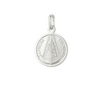 Only faith Medalla de la Virgen del Rocío en Plata de Ley 925, 1,5 cm de Diámetro, Colgante Religioso (Virgen del Rocio 15 mm)