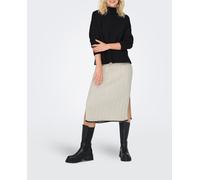 Only Falda ajustada midi. Blanco hielo 36 (S)