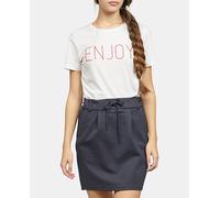 Only Falda corta con cordón en la cintura. Azul marino 34 (XS)