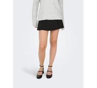 Only Falda corta con tablas de mujer. Negro 34/XS