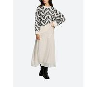 Only Falda larga de lentejuelas. Marrón claro 34/XS