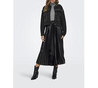 Only Falda larga plisada. Negro 38/M