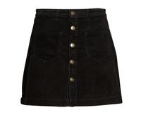 Only Falda ONLAMAZING HW CORD SKIRT PNT in Negro EU M