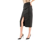 ONLY Onlbianca Falda Midi Dnm Rea Noos Vaquera, Washed Negro, 48 para Mujer