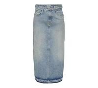 ONLY Onlnelia MW Maxi Dnm Falda Tint Dot, Mezclilla Azul Medio/Detalle: Tintado, 34 para Mujer