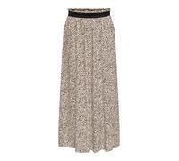 ONLY Onlvenedig AOP Life Long Skirt Wvn Noos Falda Larga, Silver Mink/AOP:Lina Small Leo, L para Mujer