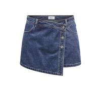 Only Falda para Mujer ONLLESLY Minifalda, Dark Azul Denim, L