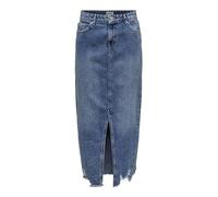 Only Falda Vaquera para Mujer ONLEMMA Denim Falda Larga, Medio De Mezclilla Azul, XS