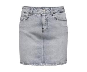 Only Falda Vaquera para Mujer ONLSTELLA Denim Falda Corta, Denim Light Grey, XS