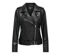 ONLY Faux Leather Biker Jacket Onlmille Otw-Chaqueta de Motorista de Piel sintética para Mujer