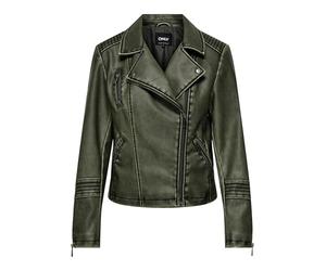 ONLY Faux Leather Jacket ONLHALLI Faux Leather Jacket Deep Depths M Deep Depths M