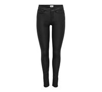 ONLY Faux Leather Trousers ONLANNE Mid Waist Skinny Fit Faux Leather Trousers Black XS 34 Black 1