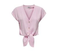 ONLY Female Hemd Onlsiesta SS Knot Lin Bl Camiseta Pnt Noos, Pirueta, M Mujeres