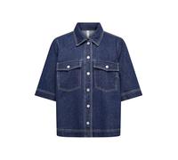 ONLY Female Onlbelle Jeanshemd S/S Camiseta Dnm Gua Noos, Dark Azul Denim, M Mujeres
