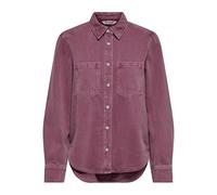 ONLY Fitted Shirt Onlsilla L/S Camisa Ajustada CC Pnt, Marrón Rosa, L para Mujer