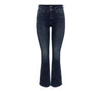 ONLY Flared fit Jeans ONLBLUSH Mid Waist Flared Fit Jeans Blue Black Denim M 30 Blue Black Denim
