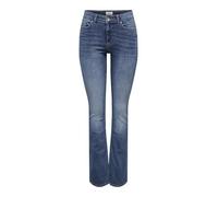 ONLY Flared fit Jeans ONLBLUSH Mid Waist Flared Fit Jeans Medium Blue Denim XL 32 Medium Blue Denim