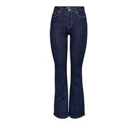 ONLY Flared fit Jeans ONLWAUW High Waist Flared Fit Jeans Dark Blue Denim M 34 Dark Blue Denim