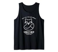Only Fox God Knows. Nana korobi ya Oki. Fall Seven Times Camiseta sin Mangas