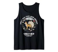 Only Fox God Knows. Nana korobi ya Oki. Fall Seven Times Camiseta sin Mangas