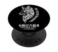 Only Fox God Knows. Nana korobi ya Oki. Fall Seven Times PopSockets PopGrip Adhesivo