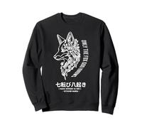 Only Fox God Knows. Nana korobi ya Oki. Fall Seven Times Sudadera