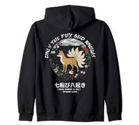 Only Fox God Knows. Nana korobi ya Oki. Fall Seven Times Sudadera con Capucha
