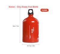 (Only Fuel Bottle)Lixada Multi Fuel Oil Stove with 500ml Gasoline Fuel Bottle and 9-Plate Camp Stove