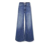 ONLY Girl mit Weitem Bein Mittlere Taille Vaqueros para niña de Pierna Ancha KOGCALIFORNIA Cintura Media Flared Jeans, Dark Medium Blue Denim, 9 años Mujeres